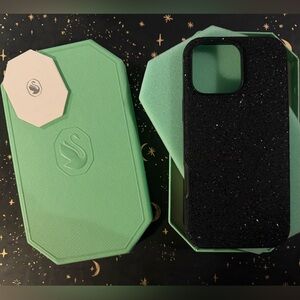 Authentic Swarovski Black Crystal iPhone 16 Pro Max case.